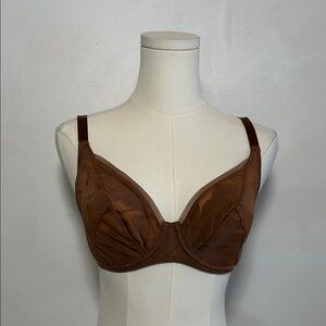 Maison Lejaby Bra Brown Cinnamon Size 32 E NWT